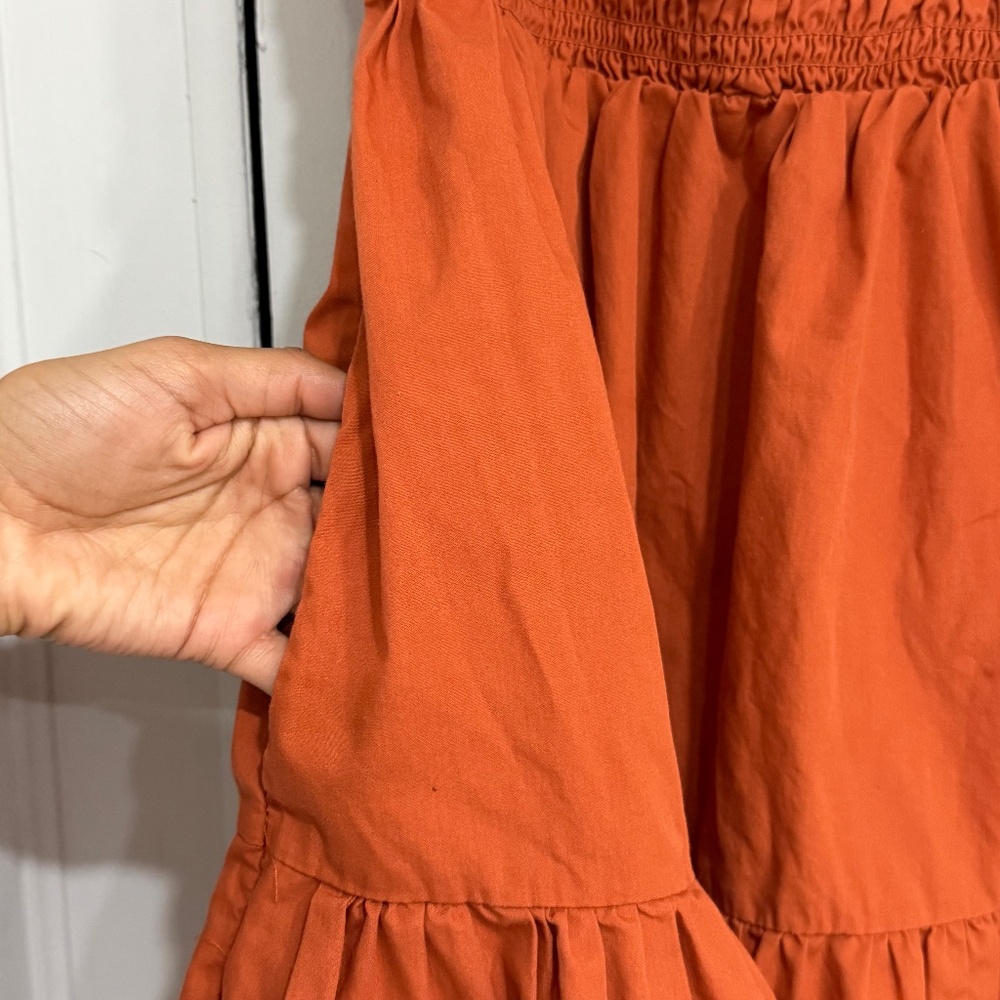 Abercrombie & Fitch Burnt Orange Dress with Pockets - Picture 2 of 3